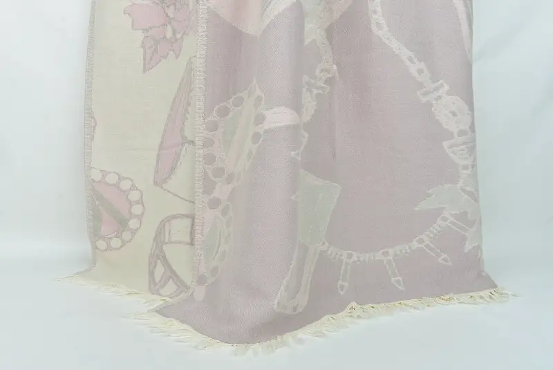 Bachelorette Party Items, Monogram Blanket, Turkish Bedcover, Housewarming Gift, Grandma Gift, Throw Blanket, 88x64 Cotton Make-Up Patterned Towel - 2