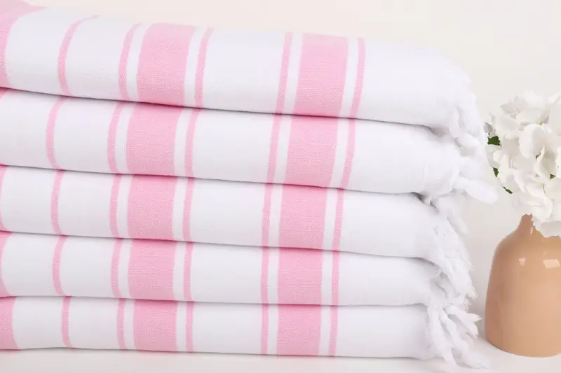 Turkish Towel Beach, Bachelorette Party Gift, Personalized Wedding Gift For Couple, Spa Gift Towel, 68x36 Cotton Striped Terry Towel, Turkish towel - 3