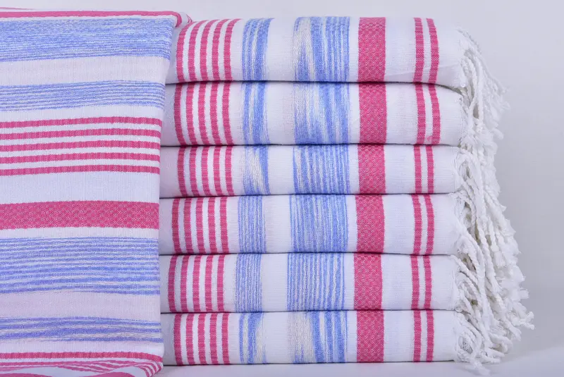 Towel With Name, Holiday Towel, Personalized Beach Towel, Personalized Bridesmaid Gift, Peshtemal, 70x40 Cotton Striped Towel, Custom Wedding Gift - 1