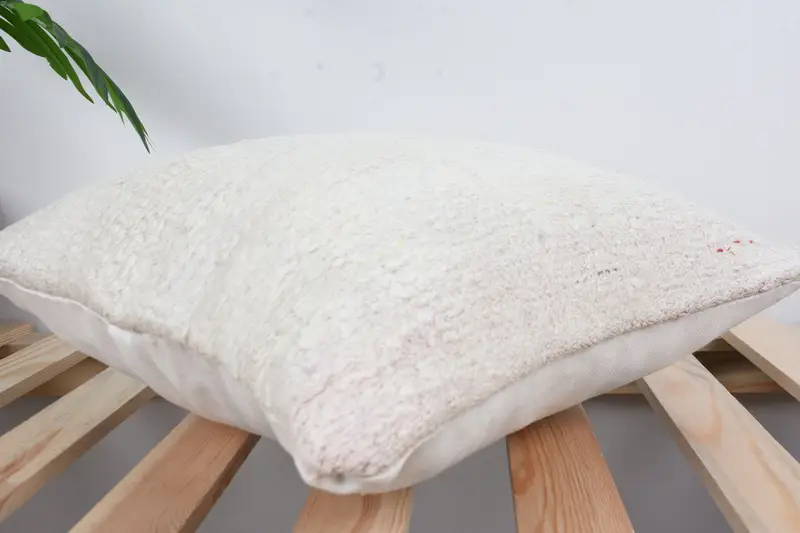 Pillow for Couch, Handmade Kilim Cushion, Cushion Cover, 14x14 White Cushion Case, Pillow for Sofa, Art Deco Cushion, Farmhouse Pillow Cover - 6