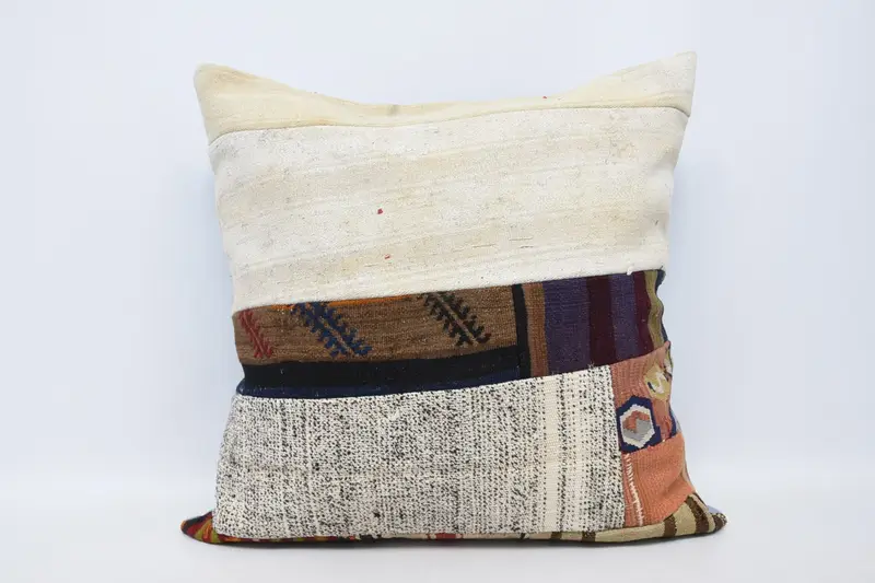 Gesticktes Southwestern Wurfkissen, Vintage 32x32 Quadratisches Kissen