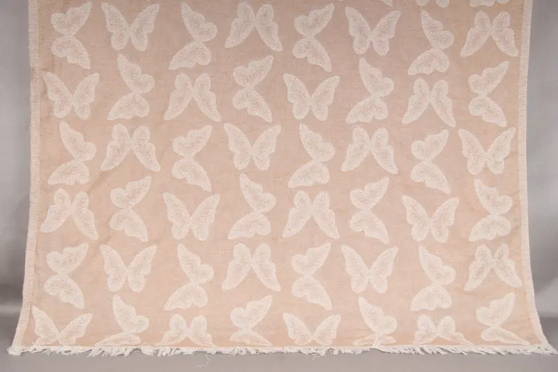 Personalized Camel Butterfly Towel Organic Cotton, Beige, 40x79 Inches