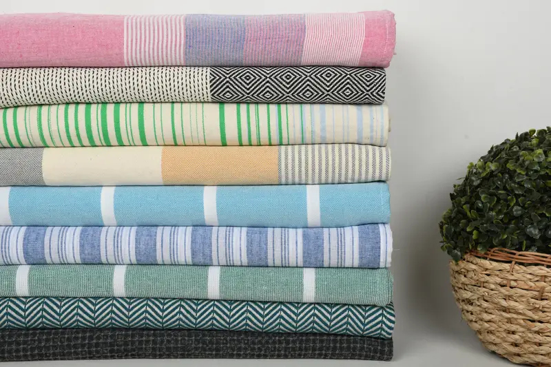 Sand-resistant towel, Personalized Gift, Spa Gift, Towel With Name, 70x40 Cotton Set of 10 Towel, Bridesmaid Gift, Turkish beach towel with fringe - 3