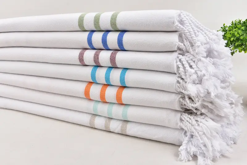 Customized Towels, Bridesmaid Gifts, Summer Gift, 40x24 Cotton Striped Towel, Personalized Gift, Gift For The Home, Bathroom Towels, Gift For Him - 3