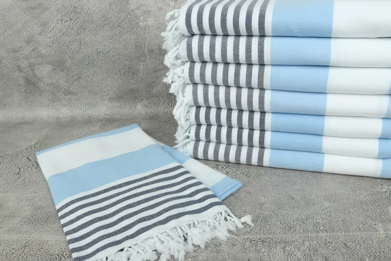 Peshtemal Towel, Personalized Gifts, Gift Boxes Towel, Monogram Beach Towel, Beach Towel Monogram, 70x40 Cotton Striped Towel, Bridal Shower Favors - 2