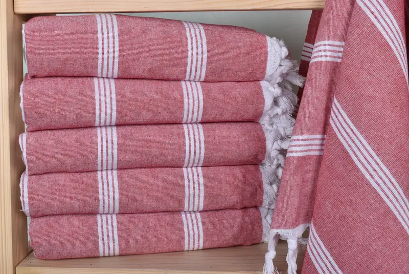 Wedding Day Gift For Bride, Turkish beach towel, 70x30 Cotton Striped Towel, Absorbent Turkish towel, Beach Size Towel, Monogram Beach Towel - 2