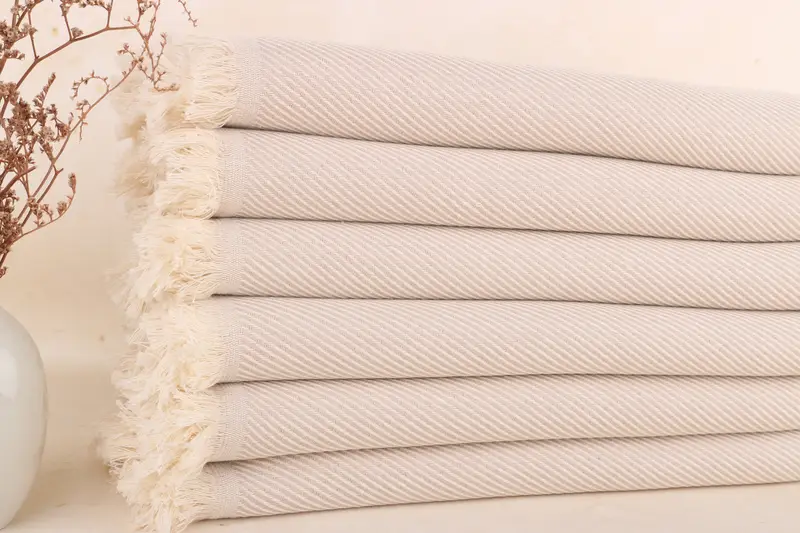 Personalized Turkish Towel, Sand-free towel, Home Decor Gifts, Scarf Towel, Customized Towels, 70x36 Cotton Striped Towel, Bridemaids Beach Towel - 1