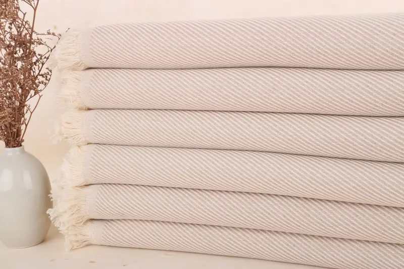 Personalized Turkish Towel, Sand-free towel, Home Decor Gifts, Scarf Towel, Customized Towels, 70x36 Cotton Striped Towel, Bridemaids Beach Towel - 2