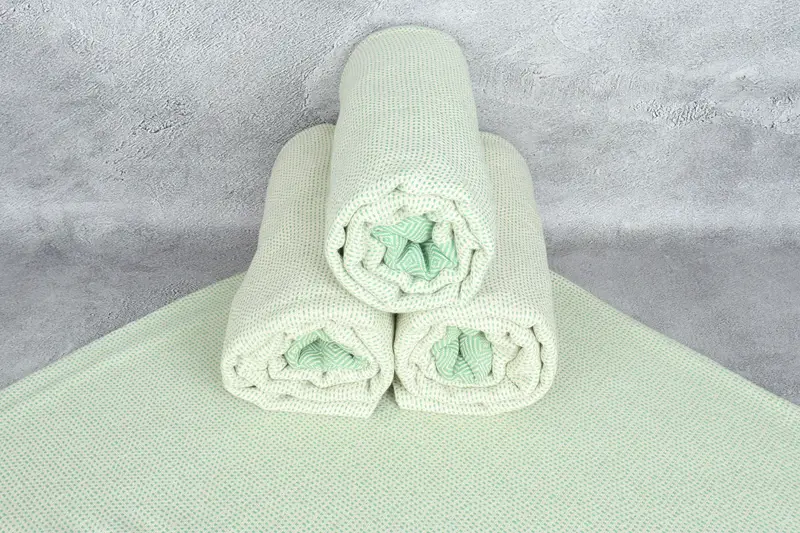 Gift For The Home Decor, Home Gift, Bridal Shower Gift, Turkish Beach Blanket, Bedspread, Monogram Blanket, 104x80 Cotton Diamond Towel - 7