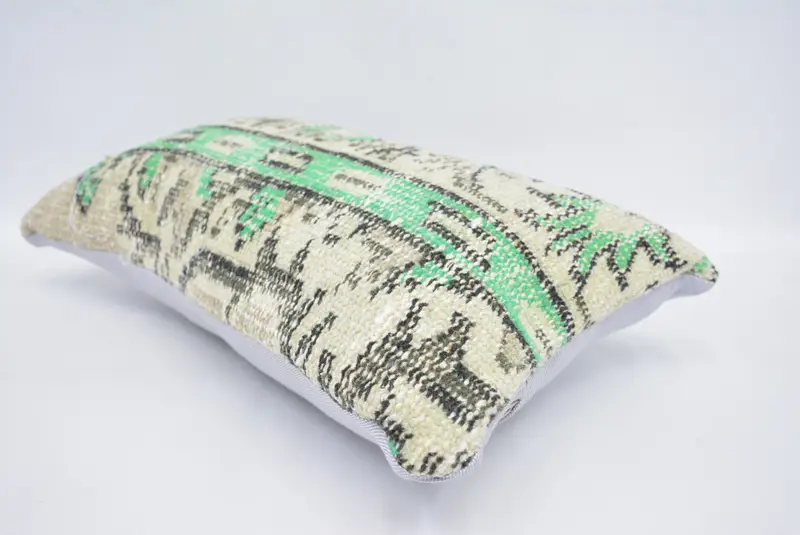Decorative Cushion Cover, Throw Kilim Pillow, Sofa Pillow Case, Interior Designer Pillow, Kilim Pillow Cover, Cushion Case, 12x20 Beige Cushion Case - 6