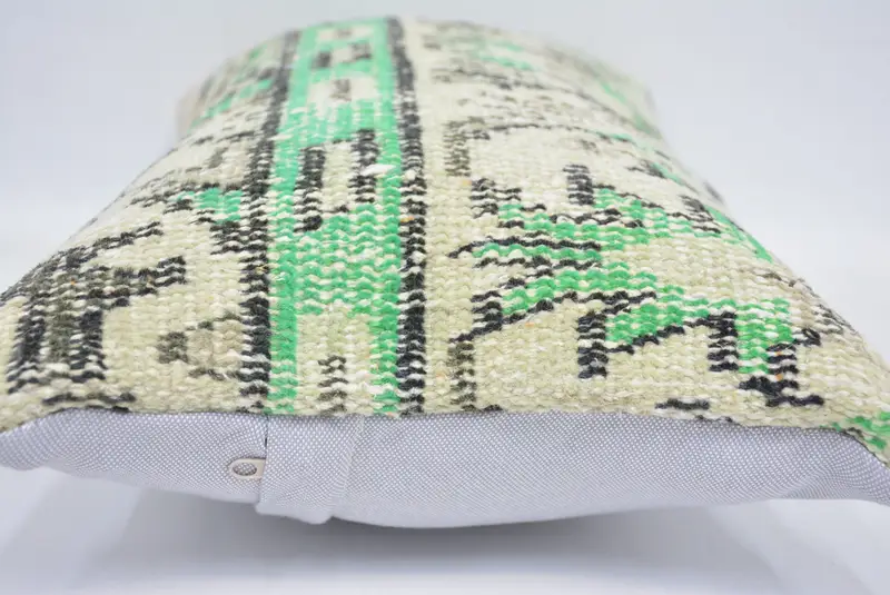 Decorative Cushion Cover, Throw Kilim Pillow, Sofa Pillow Case, Interior Designer Pillow, Kilim Pillow Cover, Cushion Case, 12x20 Beige Cushion Case - 5