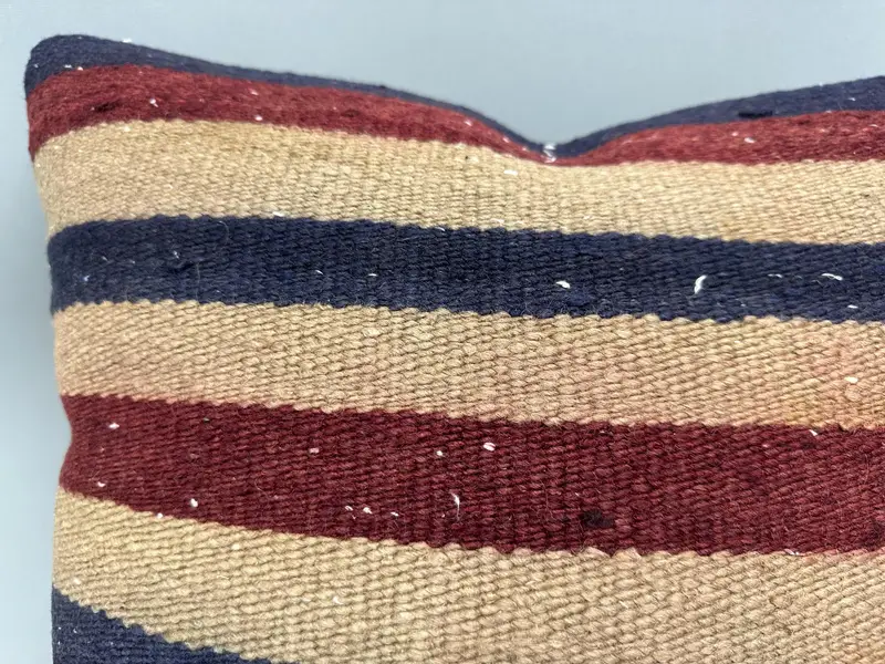Vintage Kilim Pillow, Anatolian Cushion, Home Decor Pillow, Boho Pillow Sham Cover, Pet Pillow Case, Pillow Cover, 20x20 Beige Cushion - 5