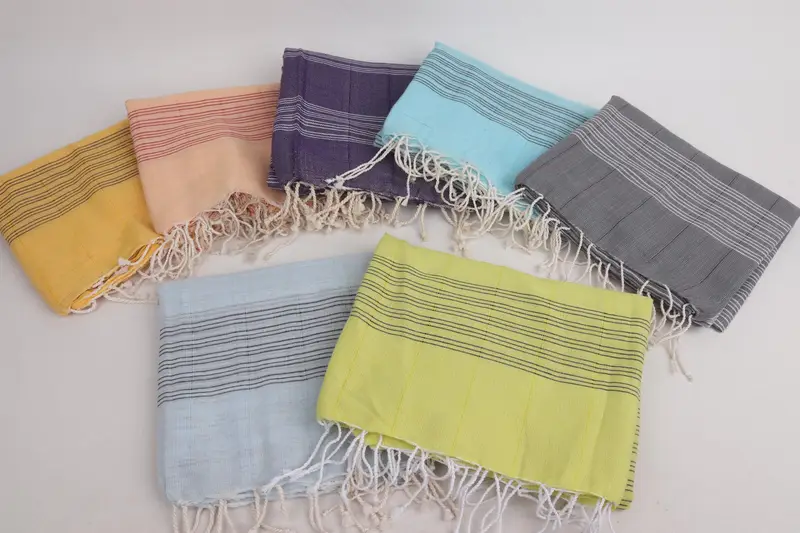 Bachelorette Party Favors, Luxury towel, Gift For Best Friend, Organic Cotton Towel, Lightweight Turkish towel, 70x40 Cotton Striped Towel - 4