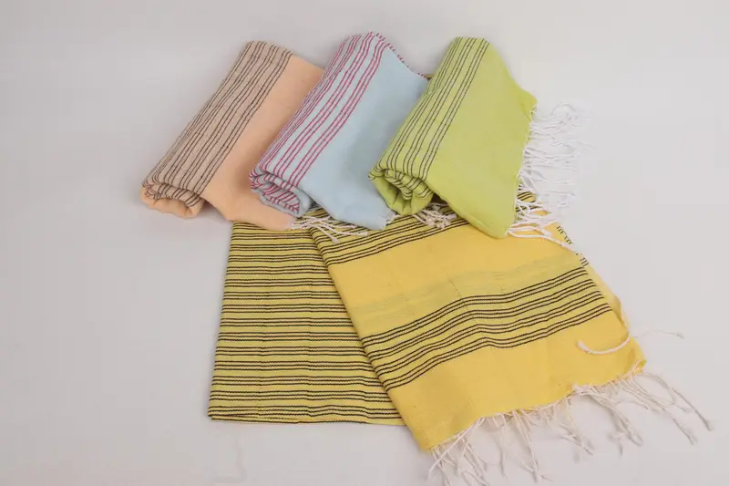 Bachelorette Party Favors, Luxury towel, Gift For Best Friend, Organic Cotton Towel, Lightweight Turkish towel, 70x40 Cotton Striped Towel - 5