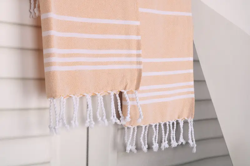 Spa Gift, Organic Tea Towel, Personalized Hand Towel, Bridesmaid Gifts, Wedding Favors, Towel With Name, Holiday Towel, 38x18 Cotton Striped Towel - 8