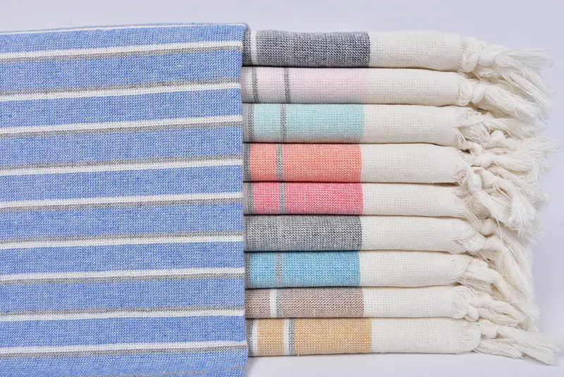 Wedding Favors, Monogrammed Hand Towel, Bridesmaid Gift, Small Bath Towels, Gifts For Him, 36x18 Cotton Striped Terry Towel, Best Friend Gift Ideas - 1