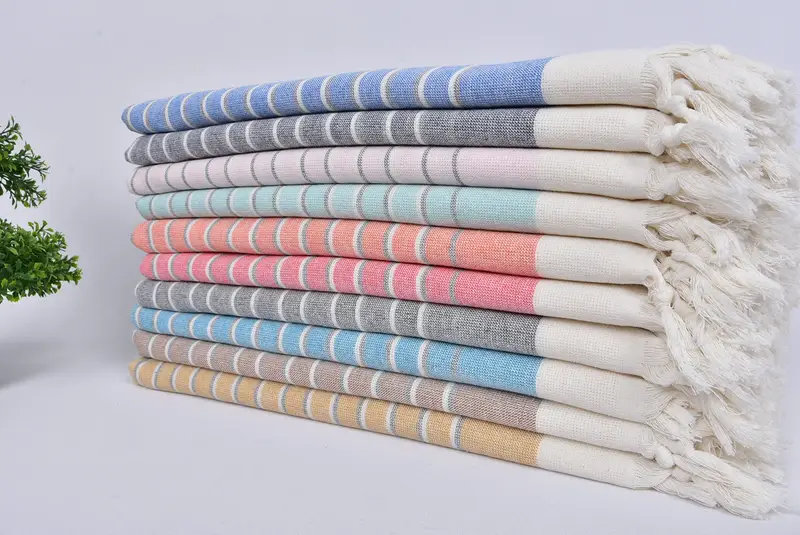 Wedding Favors, Monogrammed Hand Towel, Bridesmaid Gift, Small Bath Towels, Gifts For Him, 36x18 Cotton Striped Terry Towel, Best Friend Gift Ideas - 3