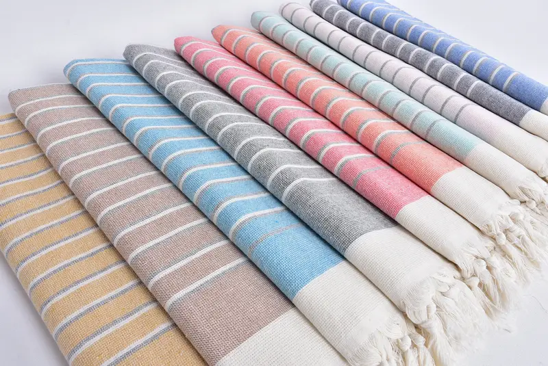 Wedding Favors, Monogrammed Hand Towel, Bridesmaid Gift, Small Bath Towels, Gifts For Him, 36x18 Cotton Striped Terry Towel, Best Friend Gift Ideas - 6