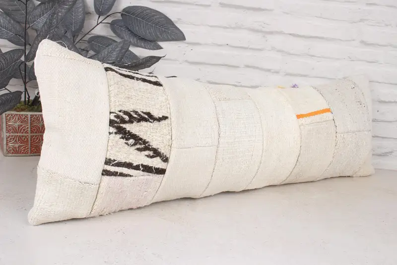 Kilim Pillow Cover, Cushion Cover, Vintage Kilim Pillow, Kilim Pillow, Lounge Throw Pillow Cover, 12x36 White Pillow Case, One Of A Kind Cushion - 3