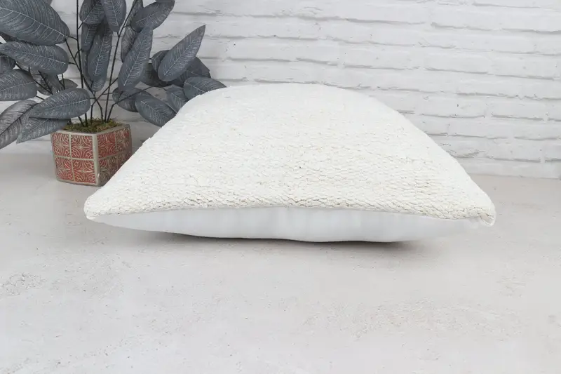 22x22 White Pillow Sham, Tapestry Cushion Case, Pillow for Sofa, Turkish Pillow, Cushion, Oriental Pillow Cover, Antique Pillows - 6