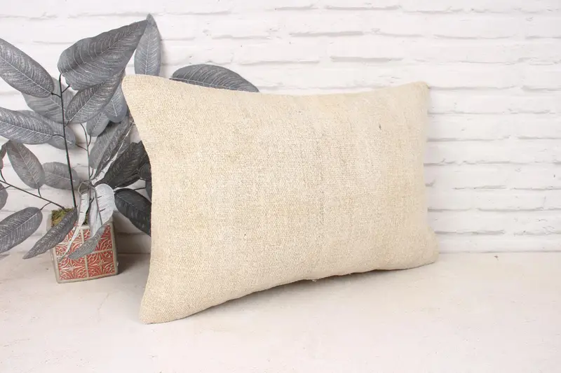 Car Pillow Case, 16x24 Beige Pillow Sham, Cushion Case, Gift Pillow, Farmhouse Pillow Cover, Ethnical Kilim Rug Pillow, Boho Pillow Sham Cover - 3