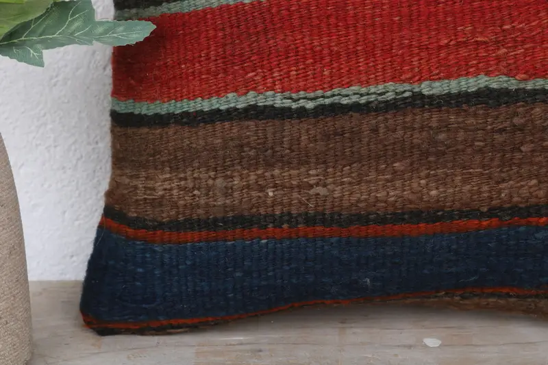 12x12 Red Pillow Sham, Square Throw Cushion, Vintage Kilim Throw Pillow, Pillow Sham, Aztec Cushion, Gift Pillow, Pillow for Sofa - 3