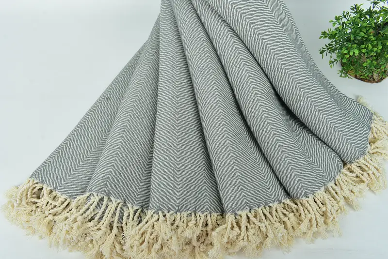 Absorbent towel, 70x40 Cotton Chevron Towel, Bachelorette Gifts, Eco-Friendly Turkish Towel, Organic towel, Peshtemal, Customized Turkish Towel - 4