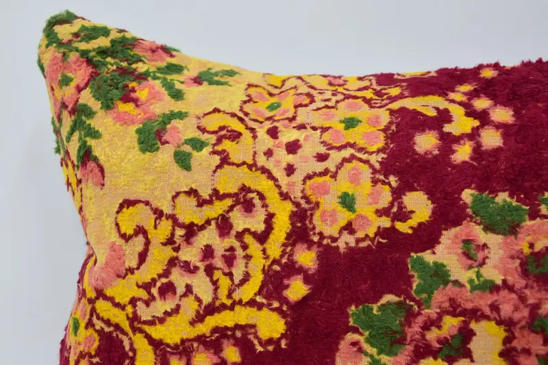 Tapestry Cushion Cover, Vintage Pillow, Kilim Cushion Sham, 12x20 Red Pillow Case, Christmas Pillow, Outdoor Pillow, Boho Pillow, Pillow Cover - 2