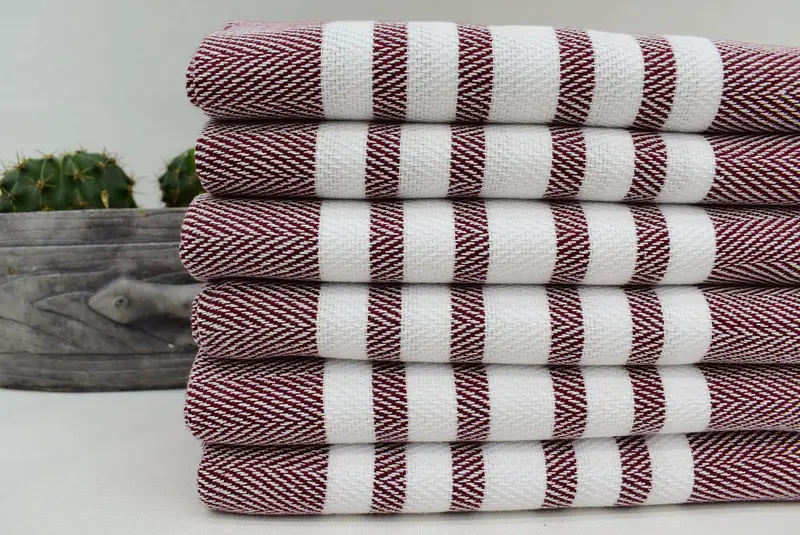 Wedding Gift, 40x20 Cotton Zig zag Towel, Turkish Tea Towel, Gifts For Him, Personalized Kitchen Towel, Gift For Him, Merry Christmas Gifts - 2
