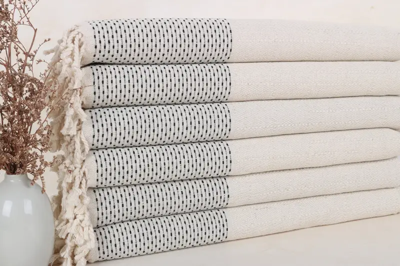 Bridesmaid Gifts, Christmas Gift, Personalized Hand Towel, Gifts For Him, Wedding Favors, Bachelorette Party Items, 40x20 Cotton Polka Dot Towel - 1