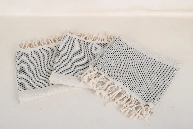 Bridesmaid Gifts, Christmas Gift, Personalized Hand Towel, Gifts For Him, Wedding Favors, Bachelorette Party Items, 40x20 Cotton Polka Dot Towel - 3