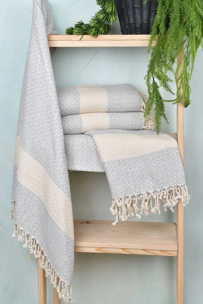 Absorbent Turkish towel, Bridal Shower Favor, Luxury Turkish Bath Towel, Beach Towel Bulk, 70x40 Cotton Geometric Towel, Turkish Towel USA - 6