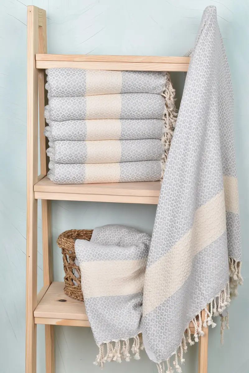 Absorbent Turkish towel, Bridal Shower Favor, Luxury Turkish Bath Towel, Beach Towel Bulk, 70x40 Cotton Geometric Towel, Turkish Towel USA - 3