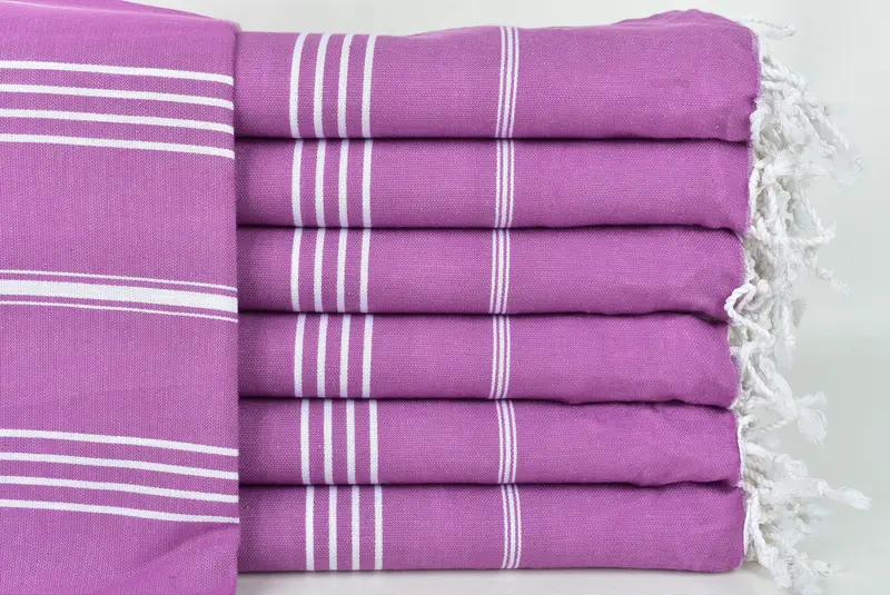 Summer Gift, Boyfriend Christmas Gift, Embroidered Beach Towel, Turkish hand towel, 70x40 Cotton Striped Towel, Peshtemal Towel, Best Wedding Gift - 1