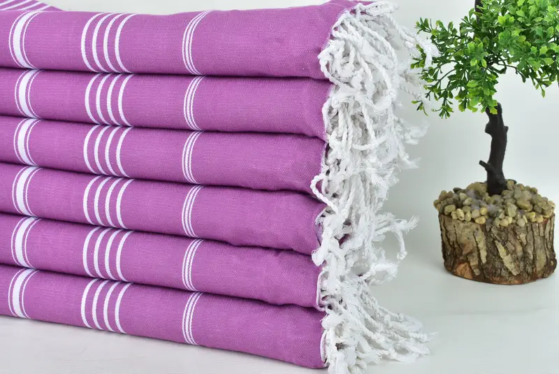 Summer Gift, Boyfriend Christmas Gift, Embroidered Beach Towel, Turkish hand towel, 70x40 Cotton Striped Towel, Peshtemal Towel, Best Wedding Gift - 3
