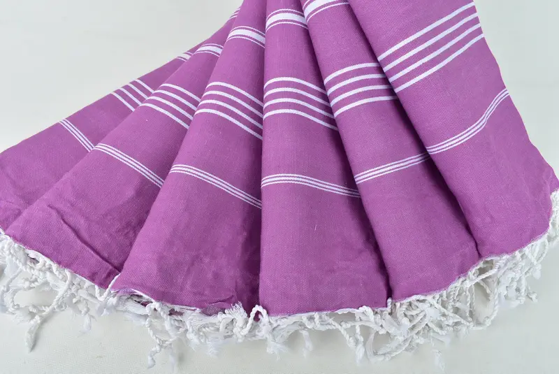 Summer Gift, Boyfriend Christmas Gift, Embroidered Beach Towel, Turkish hand towel, 70x40 Cotton Striped Towel, Peshtemal Towel, Best Wedding Gift - 4