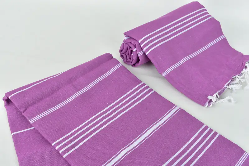 Summer Gift, Boyfriend Christmas Gift, Embroidered Beach Towel, Turkish hand towel, 70x40 Cotton Striped Towel, Peshtemal Towel, Best Wedding Gift - 7