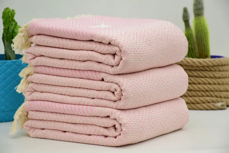 Monogram Beach Blanket, Customized Turkish Blanket, Bridal Shower Gift, 92x80 Cotton Diamond Towel, Bachelorette Gifts, Memorial Gift, Tablecloth - 2