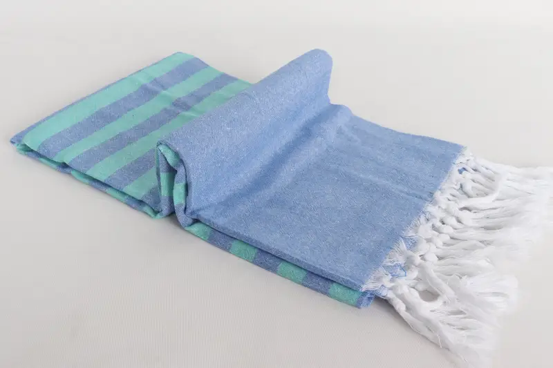 Handwoven Turkish Towel, Boyfriend Christmas Gift, 70x36 Cotton Striped Towel, Personalized Wedding Gift, Quick-dry towel, Peshtemal Towel - 6