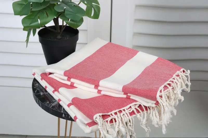 Holiday Towel, Monogrammed Beach Towel, 70x40 Cotton Striped Towel, Turkish hand towel, Bridesmaid Gifts, Hammam Towel USA, Bachelorette Party Favor - 3