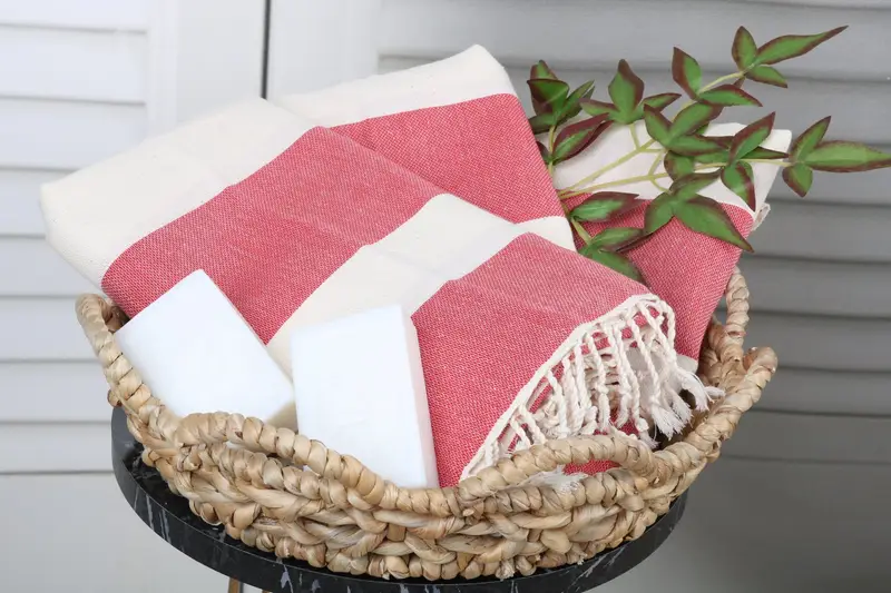 Holiday Towel, Monogrammed Beach Towel, 70x40 Cotton Striped Towel, Turkish hand towel, Bridesmaid Gifts, Hammam Towel USA, Bachelorette Party Favor - 5