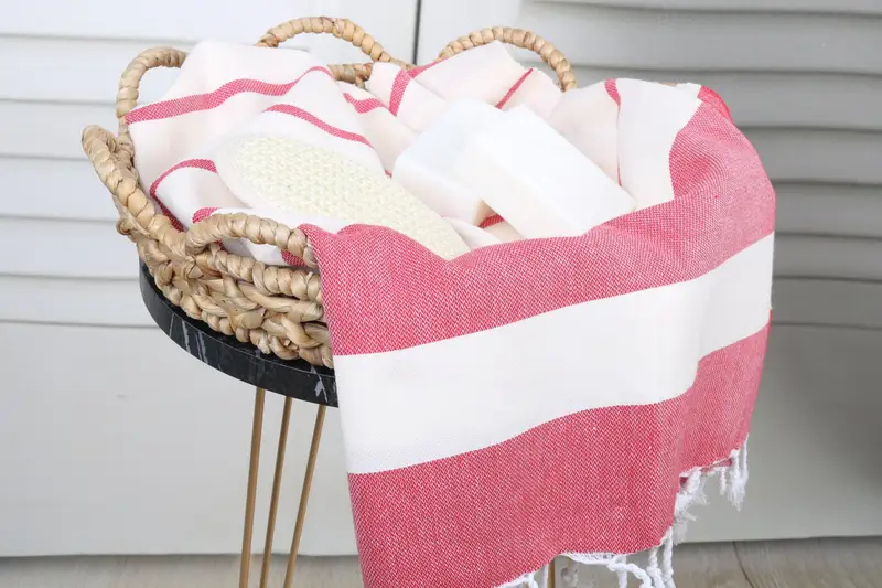 Holiday Towel, Monogrammed Beach Towel, 70x40 Cotton Striped Towel, Turkish hand towel, Bridesmaid Gifts, Hammam Towel USA, Bachelorette Party Favor - 2