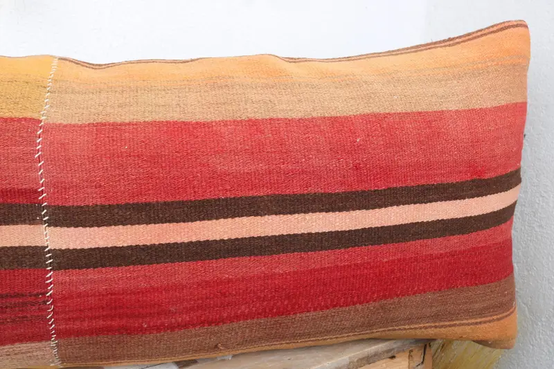 Pillow for Couch, Interior Designer Pillow, 16x43 Red Pillow, Anatolian Cushion, Yoga Cushion Cover, Pillow Case, Gift Pillow, Aesthetic Pillow - 5