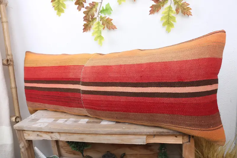 Pillow for Couch, Interior Designer Pillow, 16x43 Red Pillow, Anatolian Cushion, Yoga Cushion Cover, Pillow Case, Gift Pillow, Aesthetic Pillow - 4