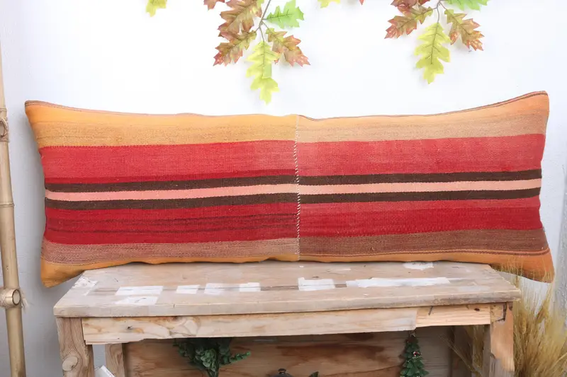Pillow for Couch, Interior Designer Pillow, 16x43 Red Pillow, Anatolian Cushion, Yoga Cushion Cover, Pillow Case, Gift Pillow, Aesthetic Pillow - 2