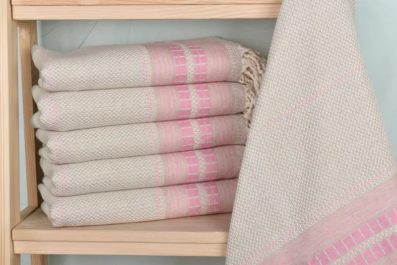 Custom Wedding Gift, Bachelorette Favors Beach, Turkish bath towel, Pool Towels, 68x40 Linen Striped Towel, Best Beach Towel, Welcome Wedding Gift - 1