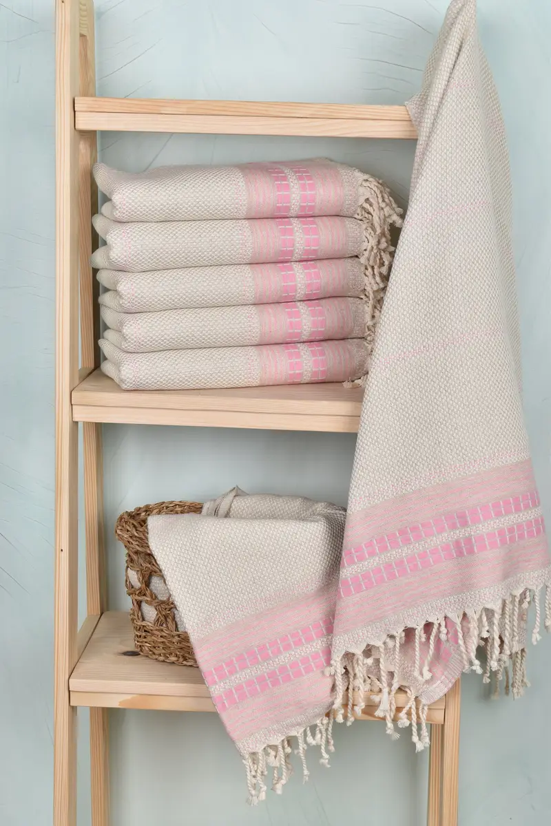 Custom Wedding Gift, Bachelorette Favors Beach, Turkish bath towel, Pool Towels, 68x40 Linen Striped Towel, Best Beach Towel, Welcome Wedding Gift - 3