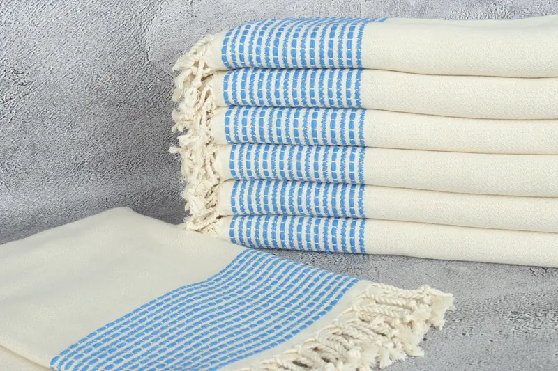 Monogrammed Turkish Towel, Personalized Wedding Gift, Turkish beach towel, 70x36 Cotton Striped Towel, Maid Of Honor Gift, Personalized Gift - 2