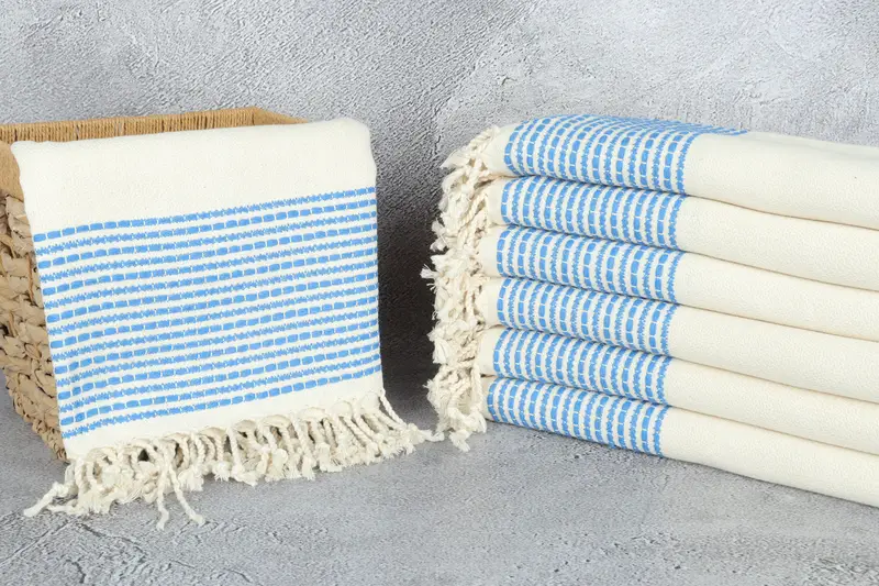 Monogrammed Turkish Towel, Personalized Wedding Gift, Turkish beach towel, 70x36 Cotton Striped Towel, Maid Of Honor Gift, Personalized Gift - 3