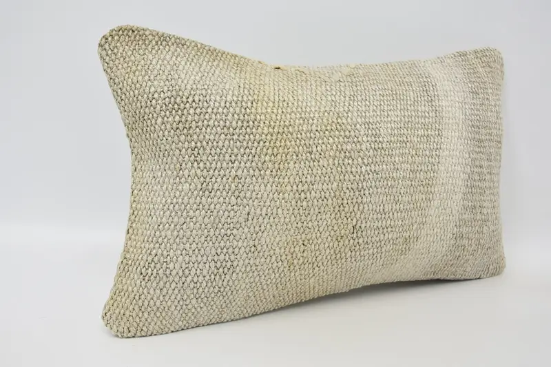 12x20 Beige Pillow Cover, Pillow, Boho Pillow, Vintage Kilim Pillow, Indoor Pillow Cover, Boho Pillow Sham Cover, Boho Throw Pillow Cover - 3